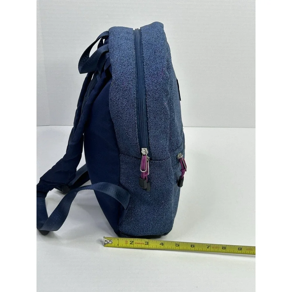 State Beaded Blue Sparkle Mini Kane Backpack Minor Flaws READ*